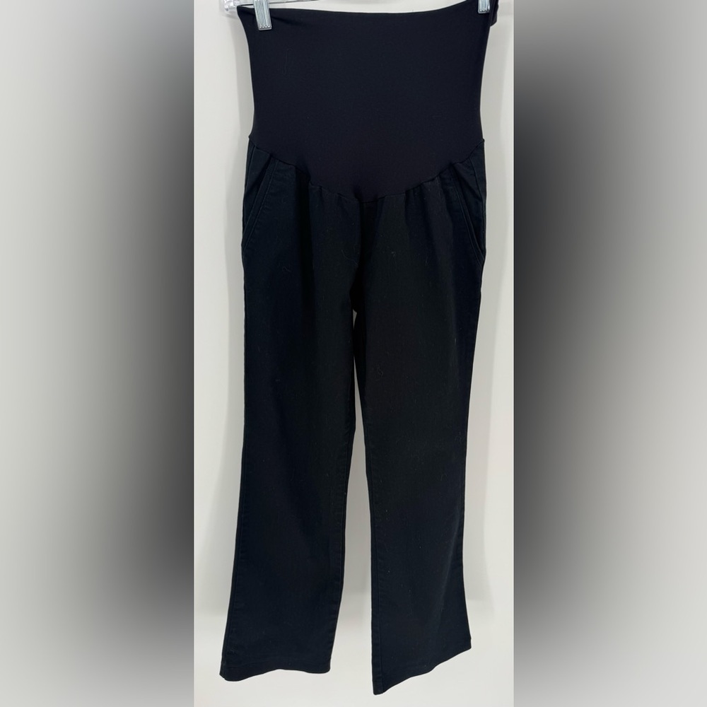 indigo Blue Black Boot Cut Maternity Jeans